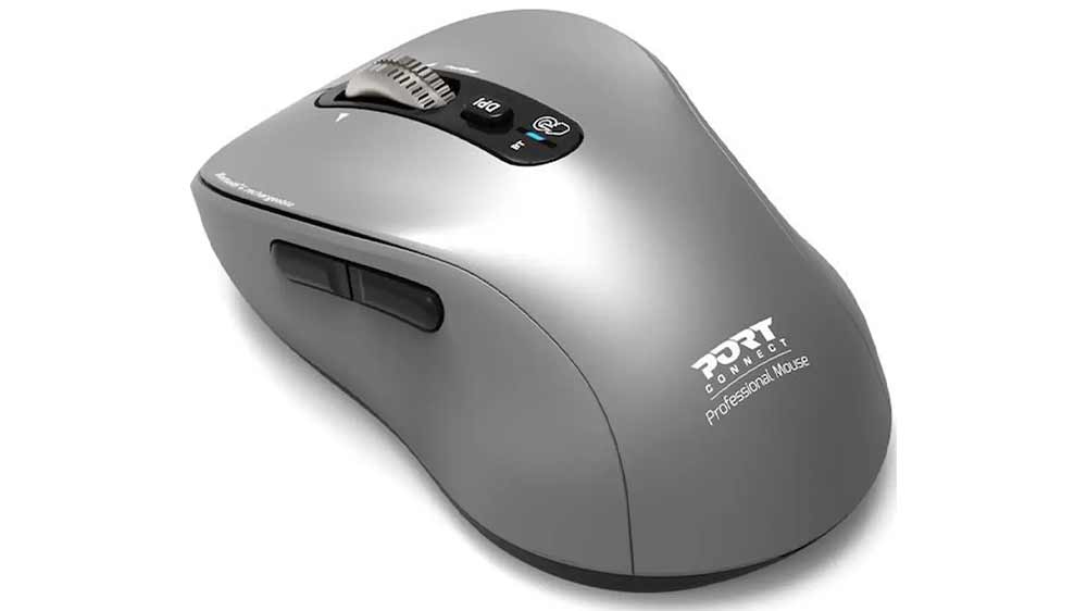 Bezdrátová myš PORT Connect Expert & Mac (910201) BT Gray z boku_02