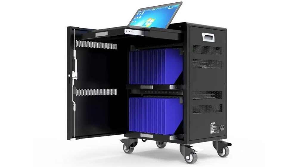 Otevřená nabíjecí skříň PORT CONNECT CHARGING CABINET _04