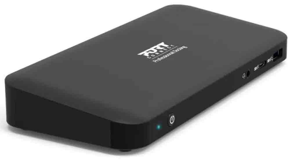 Dokovac&iacute; stanice Port Designs 2&times;4K USB-C, čern&aacute;_01