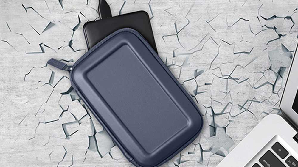 Pouzdro pro HDD Port Designs Colorado shock 2,5 palců s notebookem a pevným diskem uvnitř pouzdra_02