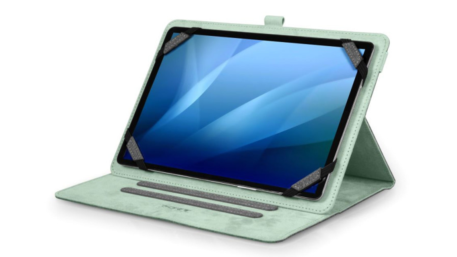 Puzdro na tablet Port Designs Yosemite Universal, sivá v pozícii na sledovanie