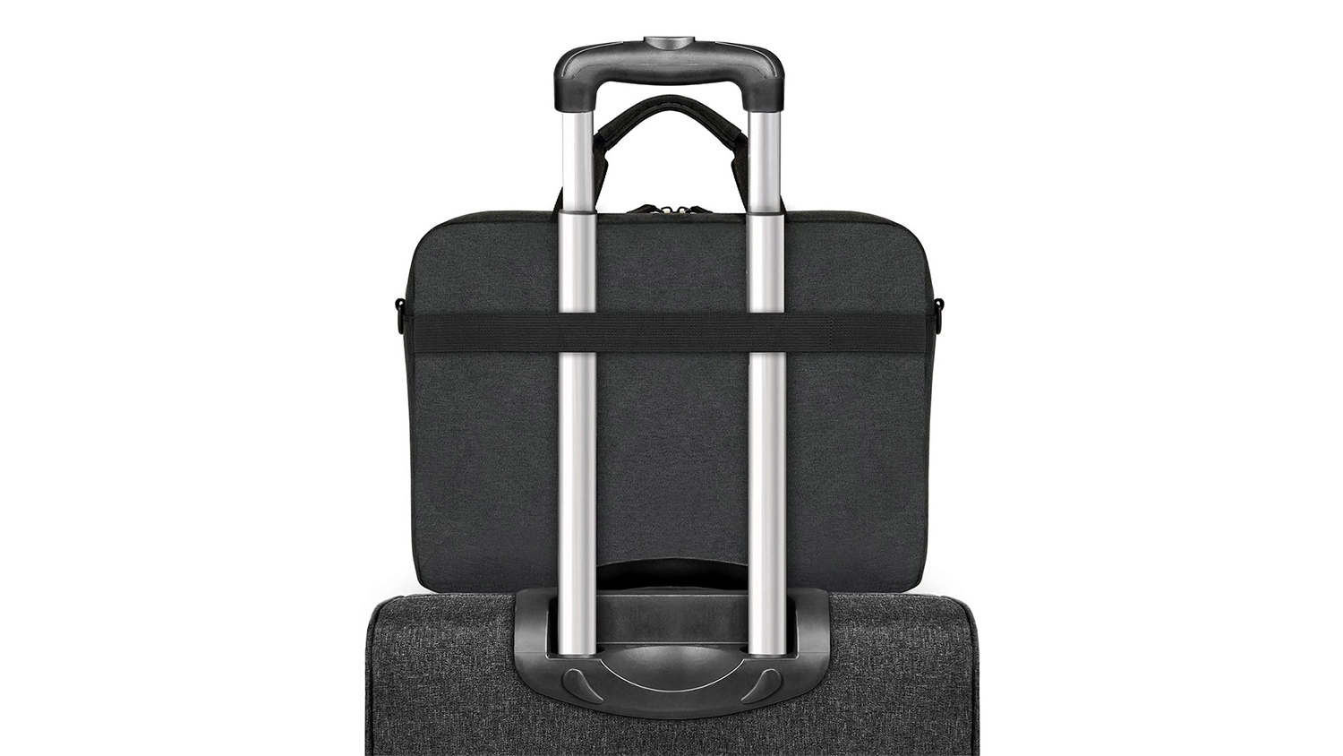 Bra&scaron;na na notebook PORT DESIGNS Houston II 17 čern&aacute; nasazen&aacute; na rukojeť kufru