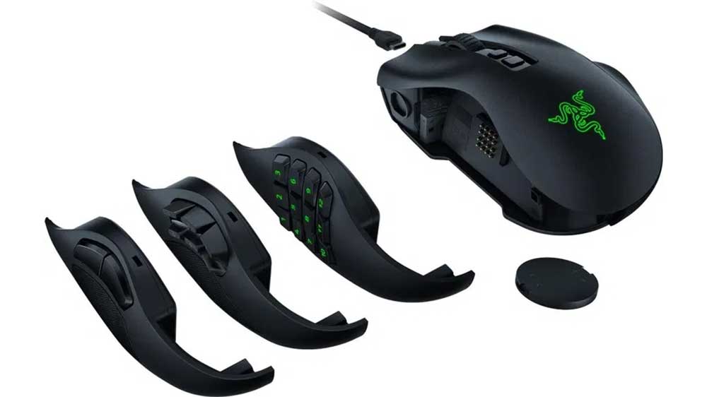 Bezdrátová herní myš RAZER Naga V2 Pro a měnitelný boční panel s tlačítky_02
