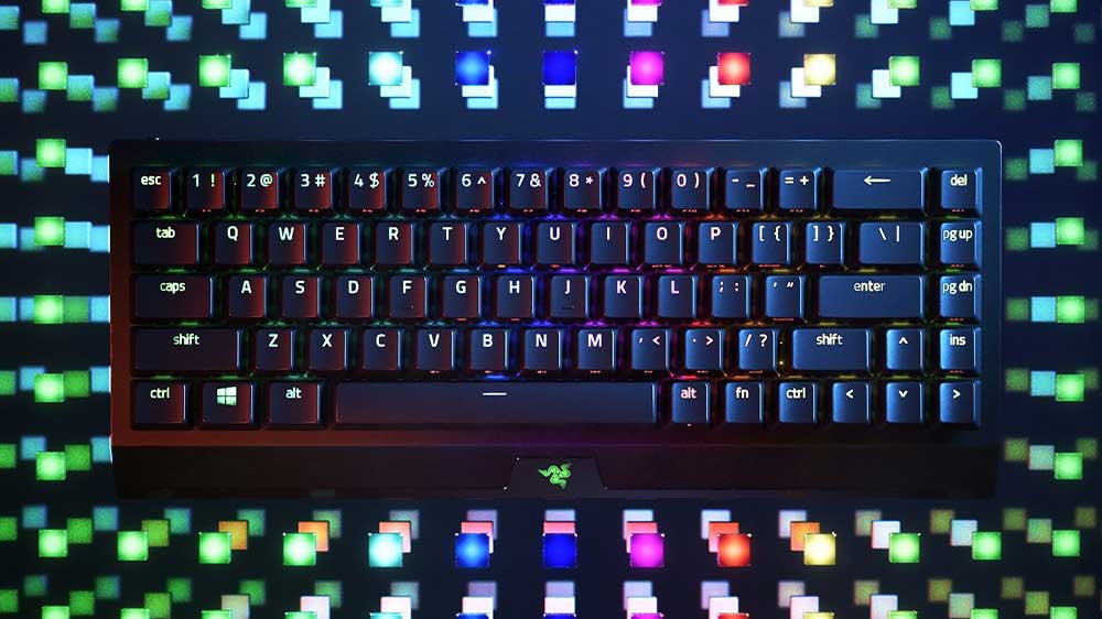 Klávesnice Razer BlackWidow V3 Mini HyperSpeed (Yellow Sw.) (USA) – Podsvícená klávesnice_03