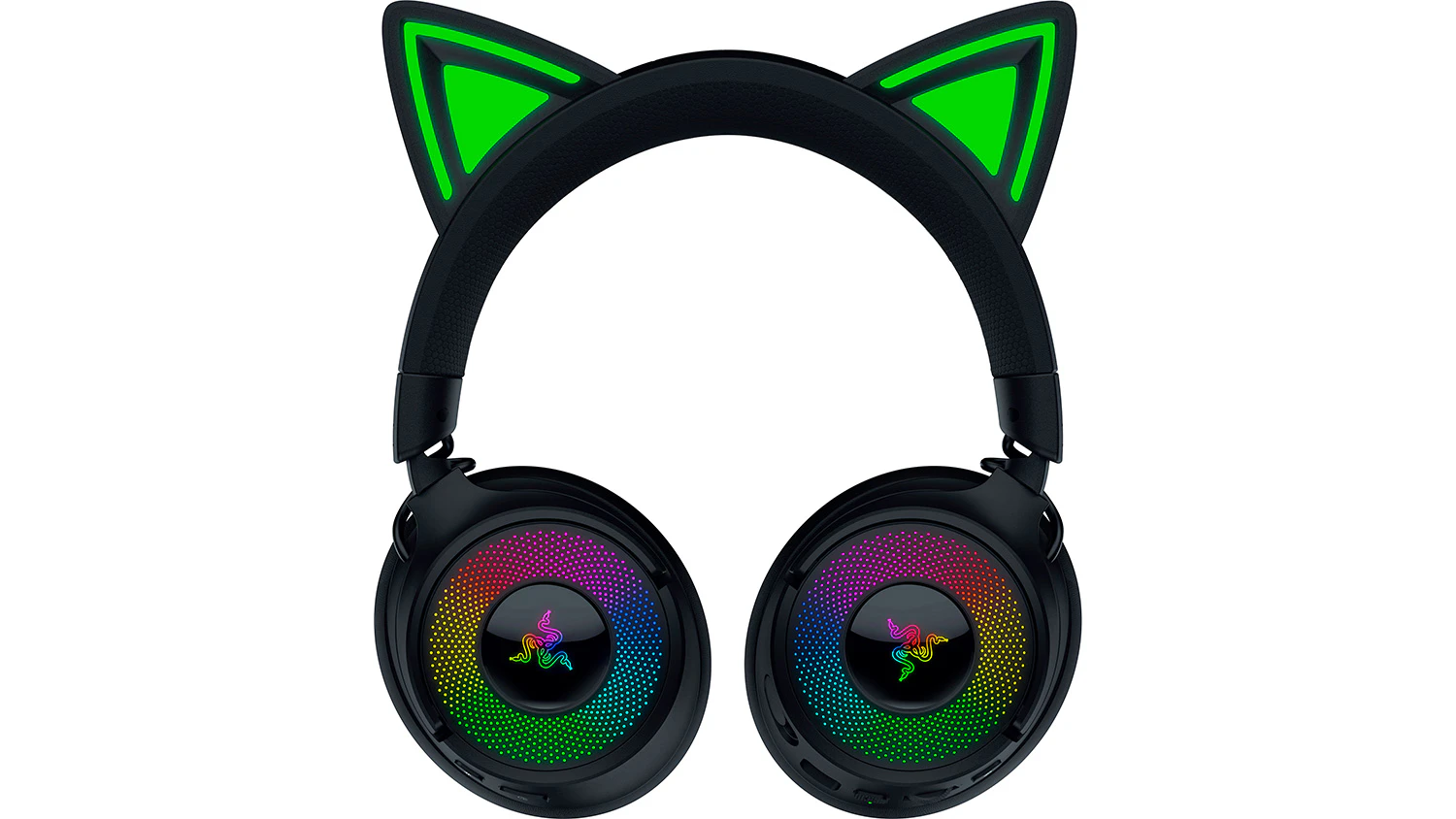 Herní sluchátka Razer Kraken Kitty V3 Pro Black s otočenými náušníky