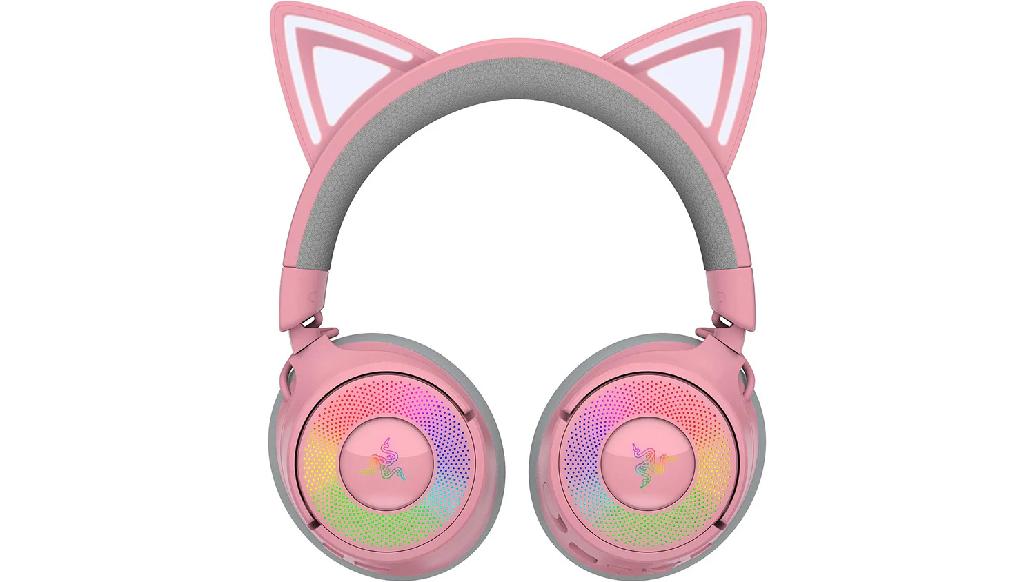 Ukážka pripojenia kábla do slúchadiel Razer Kraken Kitty V3 X