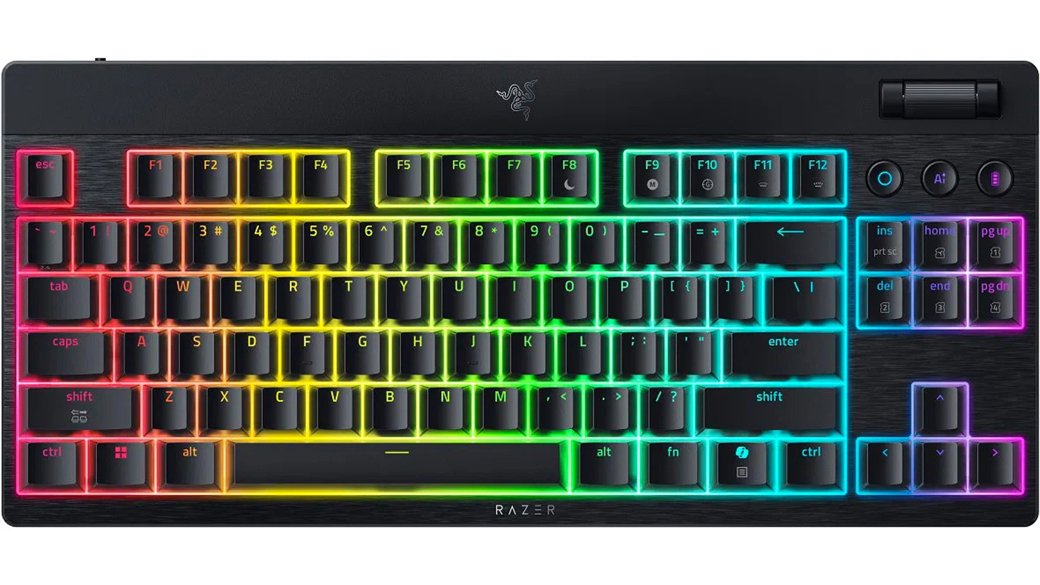 Herní klávesnice Razer BlackWidow V4 LOW TKL HS (Green Switch), US lokalizace