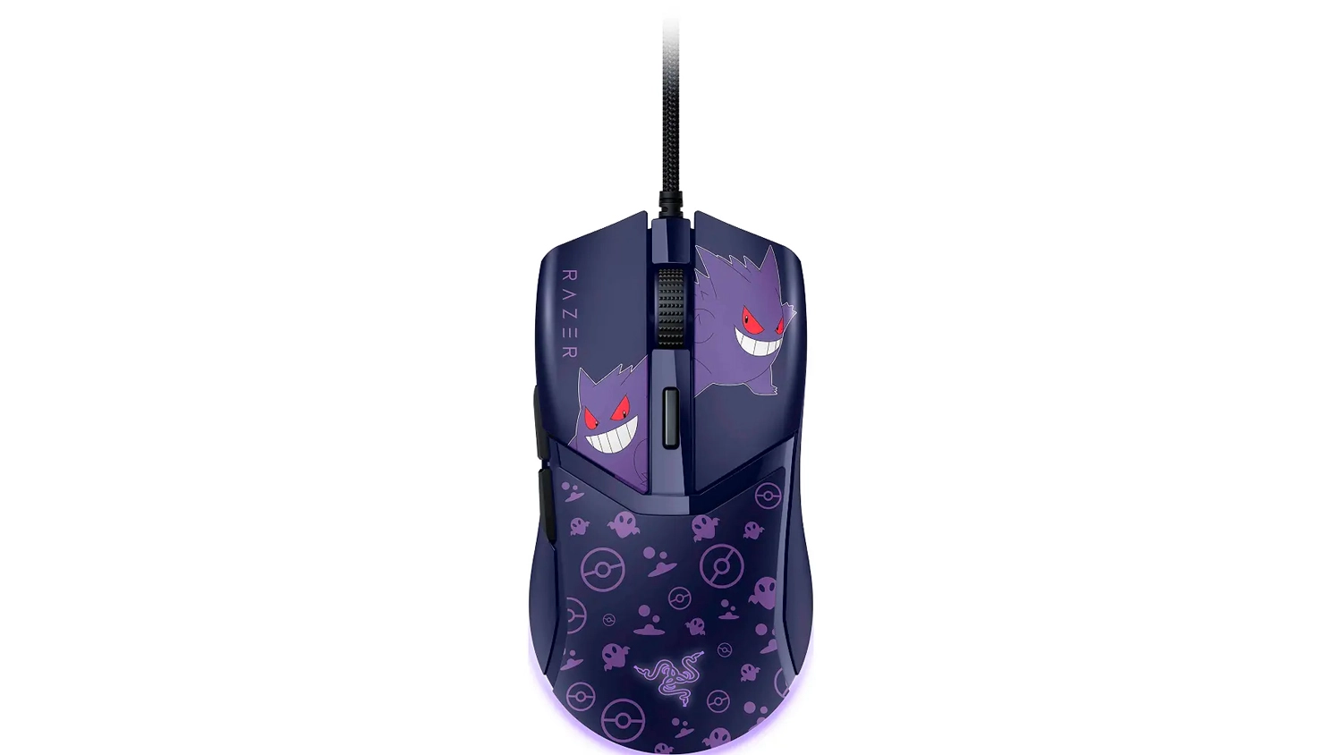 Herní myš Razer Cobra Pokémon Gengar Ed. spodní pohled
