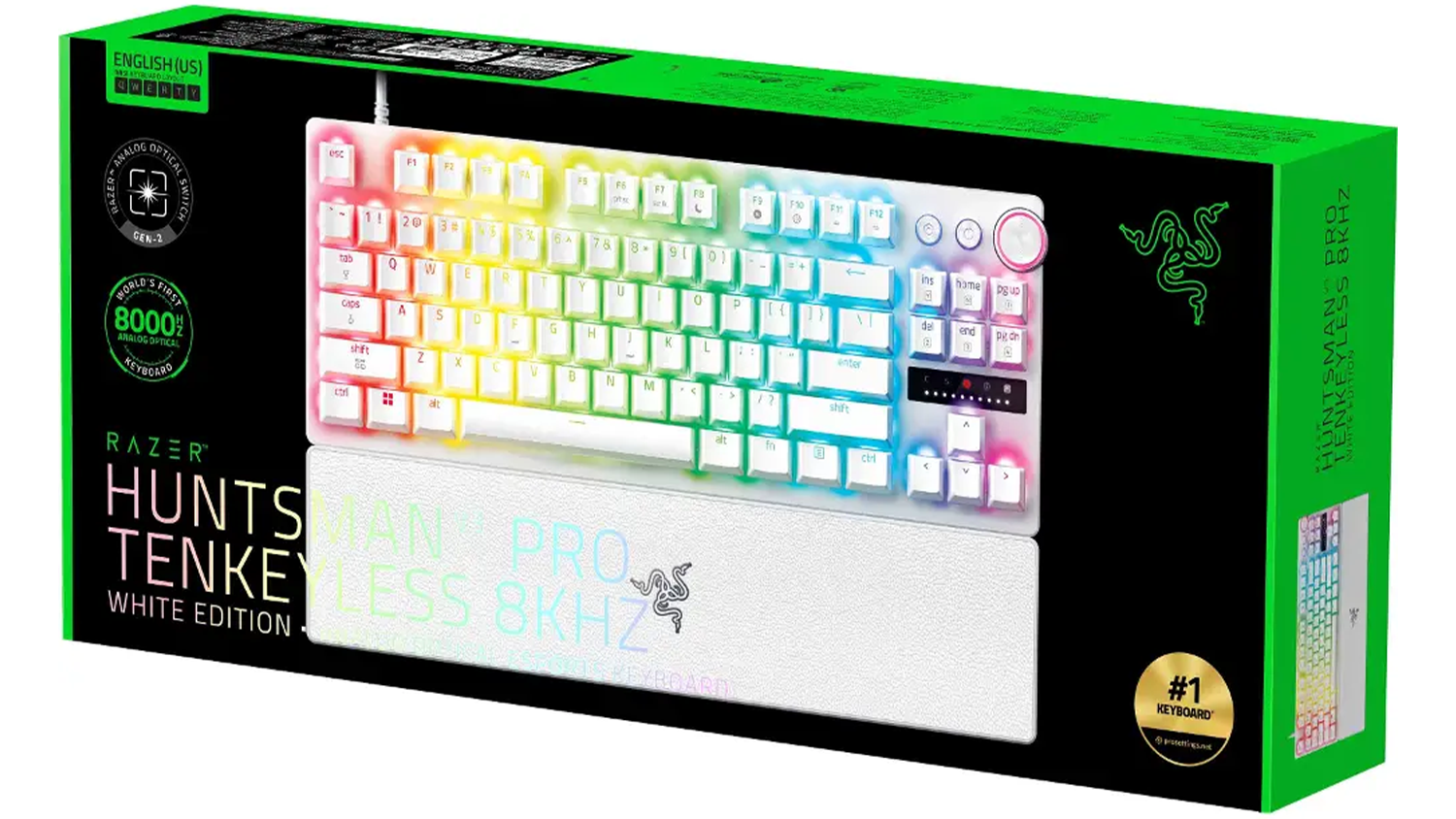Herní klávesnice Razer Huntsman V3 Pro Tenkeyless Pro 8KHz v krabici