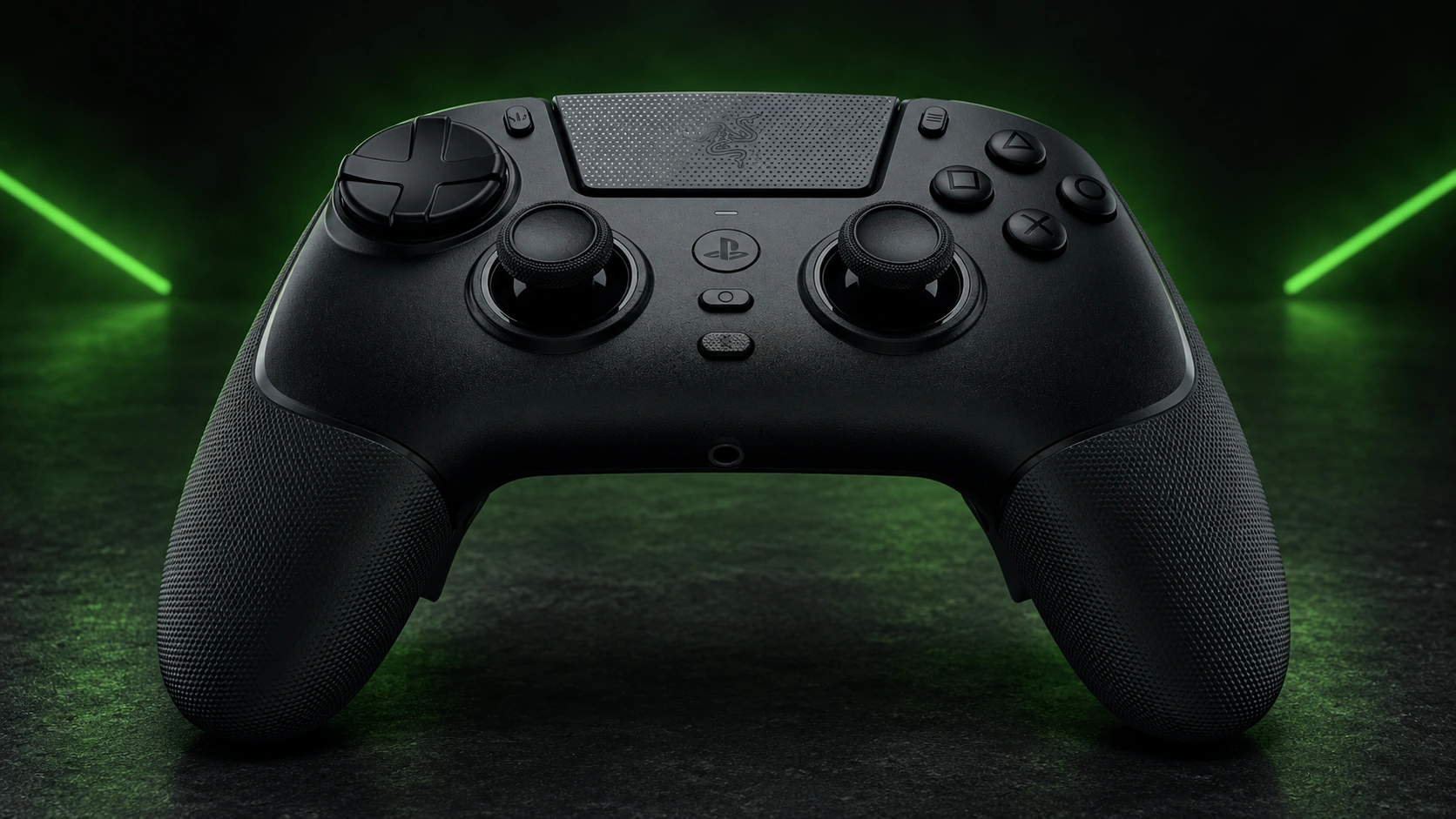 Černý herní ovladač Razer pro PlayStation