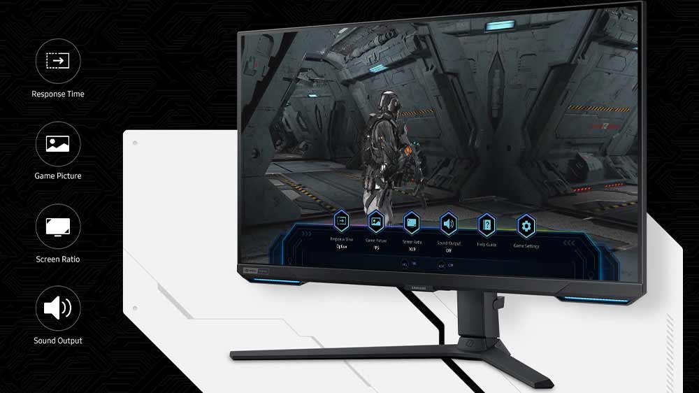 Monitor SAMSUNG Odyssey G70B LS28BG700EPXEN, nastavení Game Bar_03