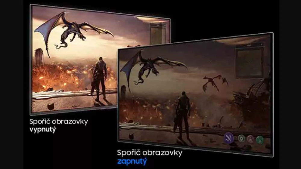 Obraz z hry na monitoroch Samsung Odyssey OLED G8 so zapnutým a vypnutým šetričom obrazovky_04