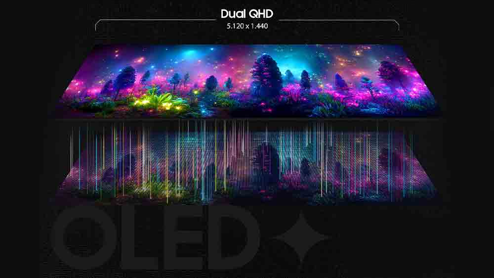 OLED panel s obrazom magick&eacute;ho lesa_02