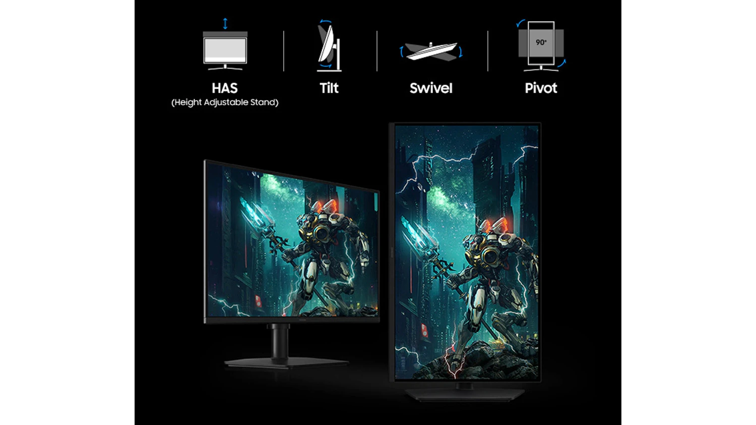 Herní monitor Samsung Odyssey G5 G53F LS27FG502EUXEN se stojanem