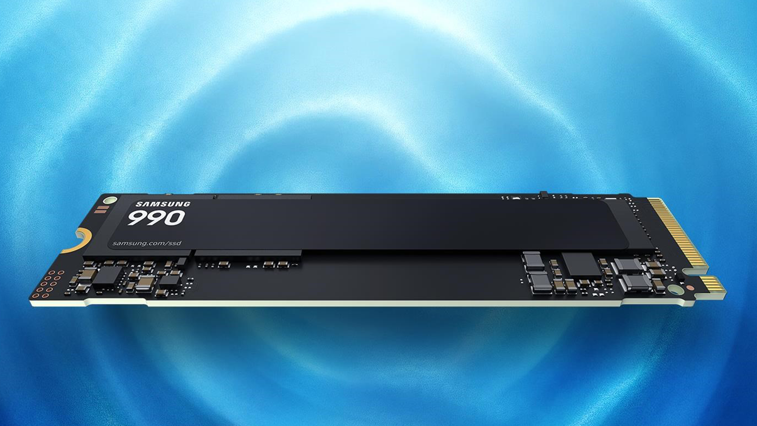 Modr&eacute; pozad&iacute; s SSD diskem Samsung
