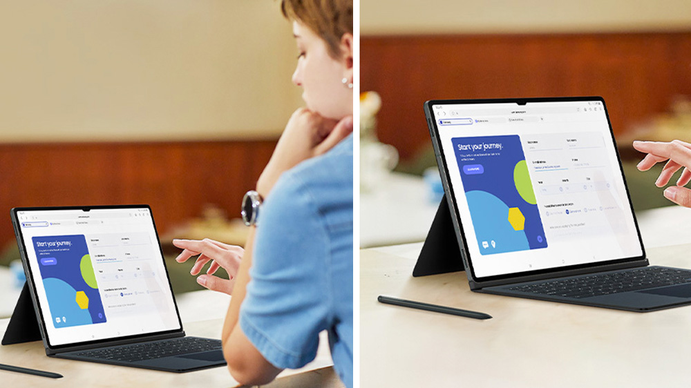 Tablet Samsung Galaxy Tab S9/S9+/S9 Ultra – z tabletu notebook během pár vteřin