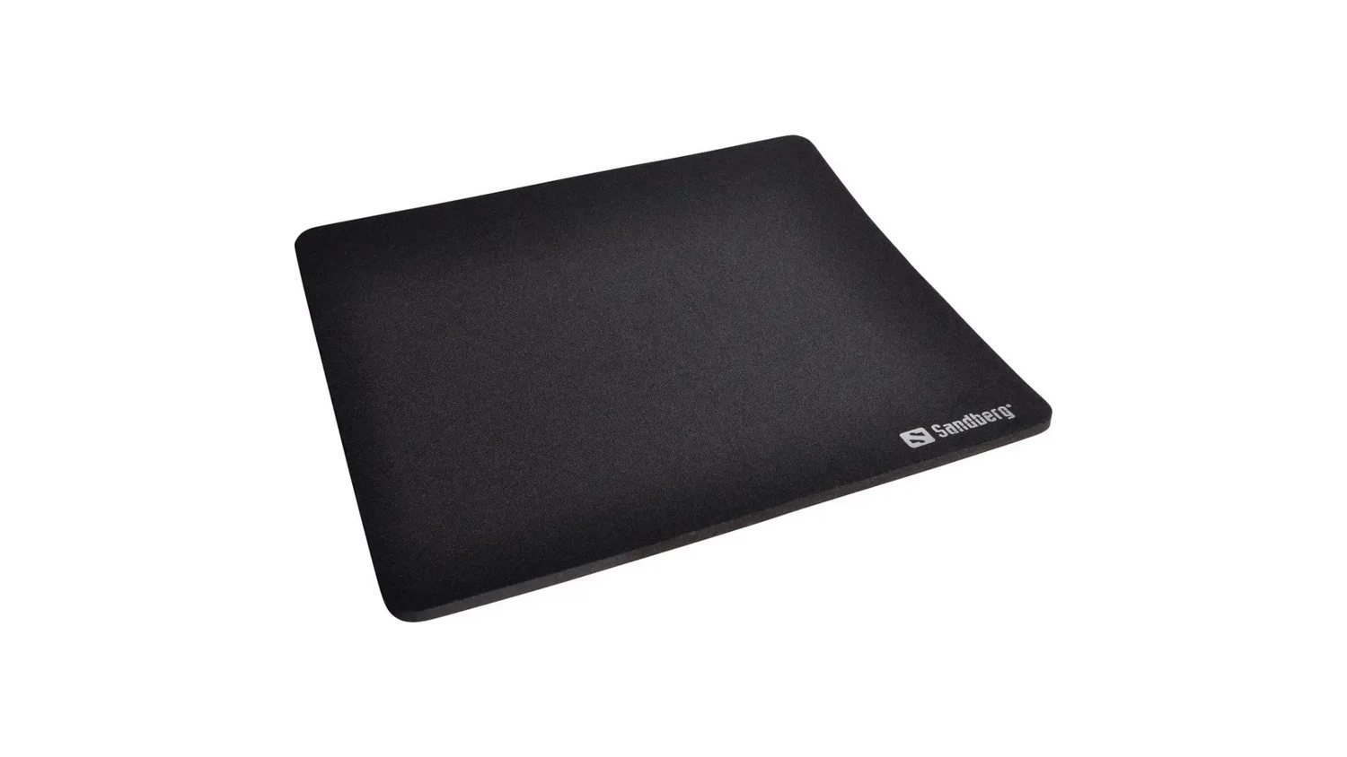Podložka pod my&scaron; Sandberg Mousepad Black 26&times;22 cm čern&aacute; horn&iacute; pohled