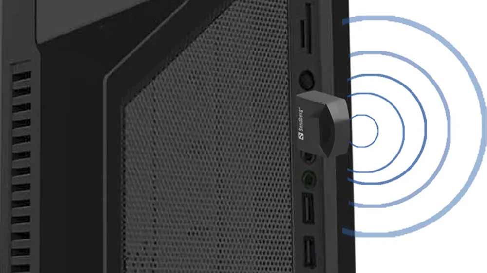 USB adaptér Sandberg připojen v zařízení_02