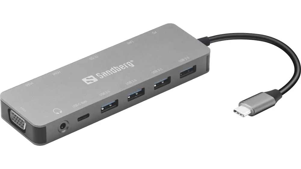 Dokovací stanice Sandberg USB-C 13in1 Travel Dock_01