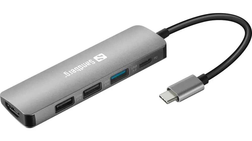 Dokovací stanice Sandberg USB-C Mini Dock HDMI+USB_01