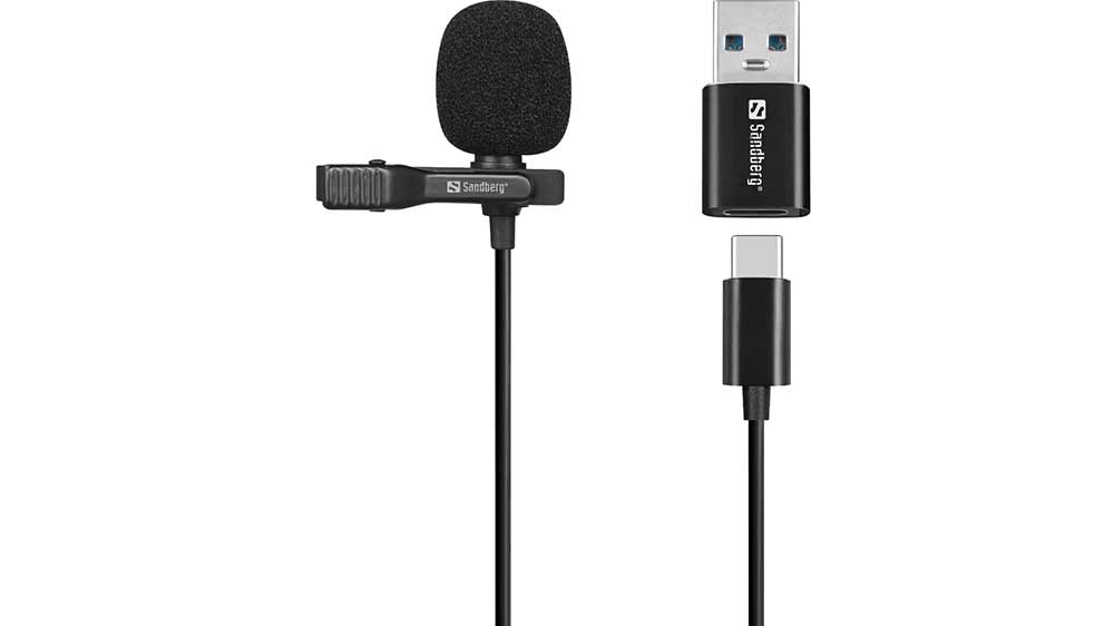 Streamer USB microphone w/clip Sandberg_01