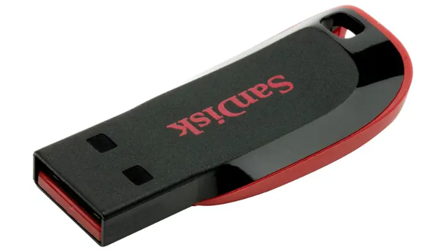 USB flash disk SanDisk Cruzer Blade SDCZ50-032G-B35 na b&iacute;l&eacute;m pozad&iacute;