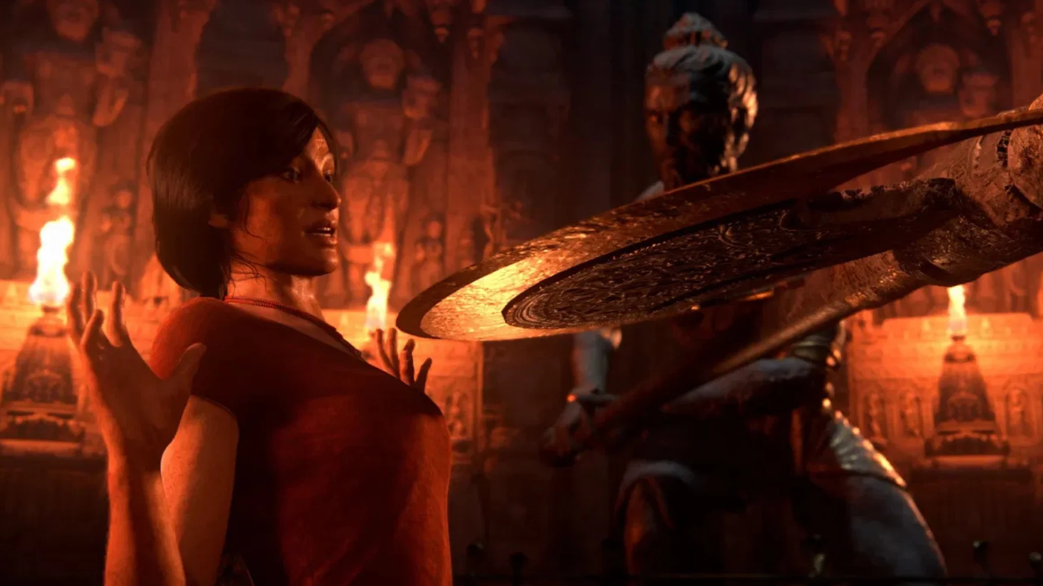 Akční záběr ze hry Uncharted: Legacy of Thieves