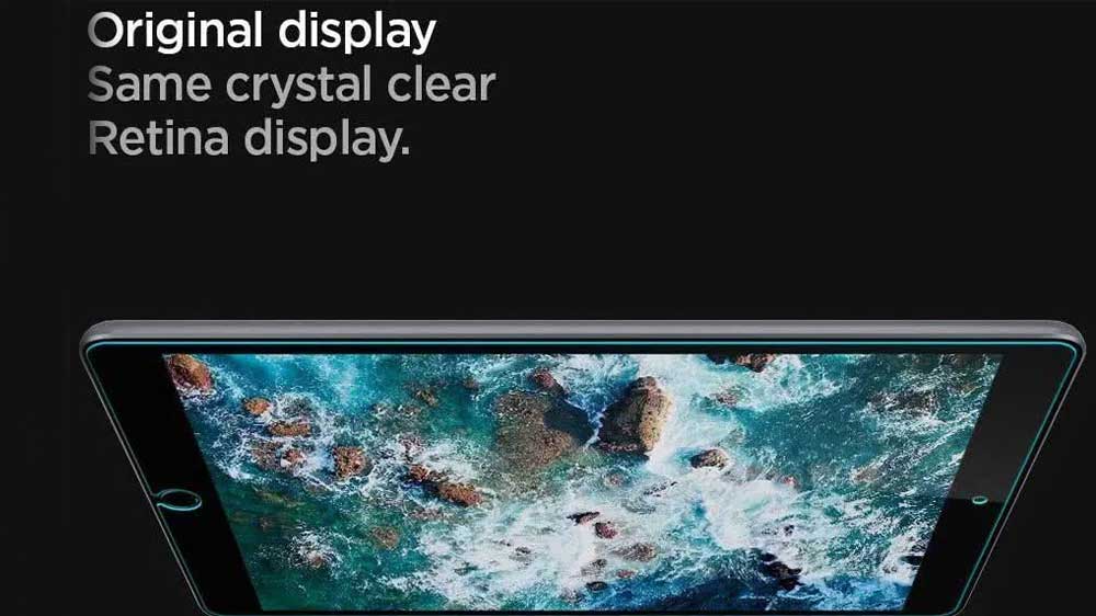 Křišťálově čistý displej s ochranným sklem Spigen Glas.tR SLIM pro Apple iPad 10,2 palců (19/20/21)_02