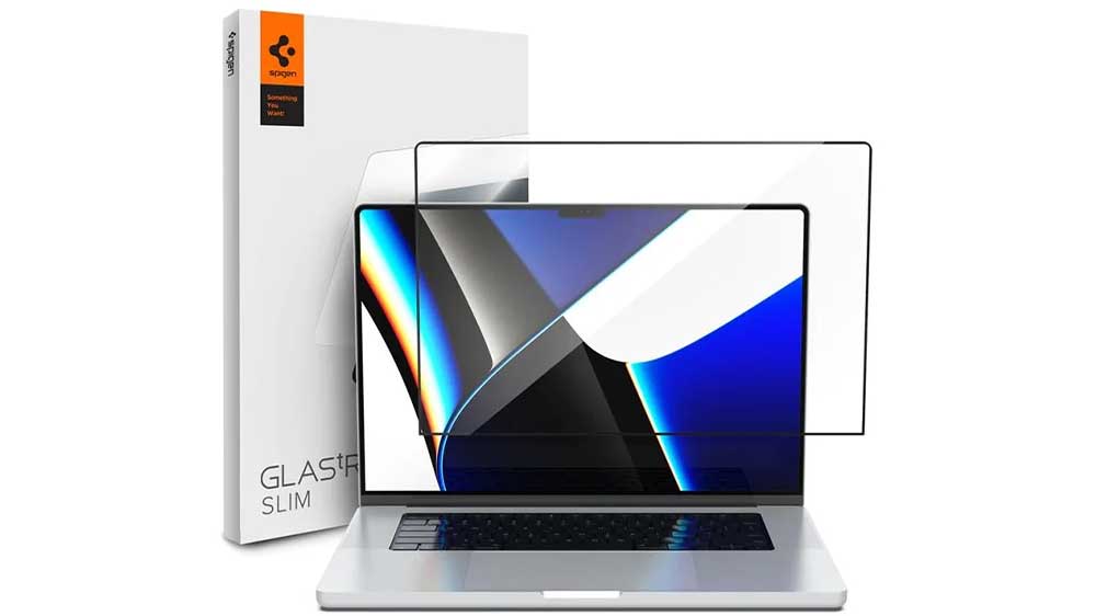 Odolné tvrzené sklo Spigen Slim MacBook Pro 14