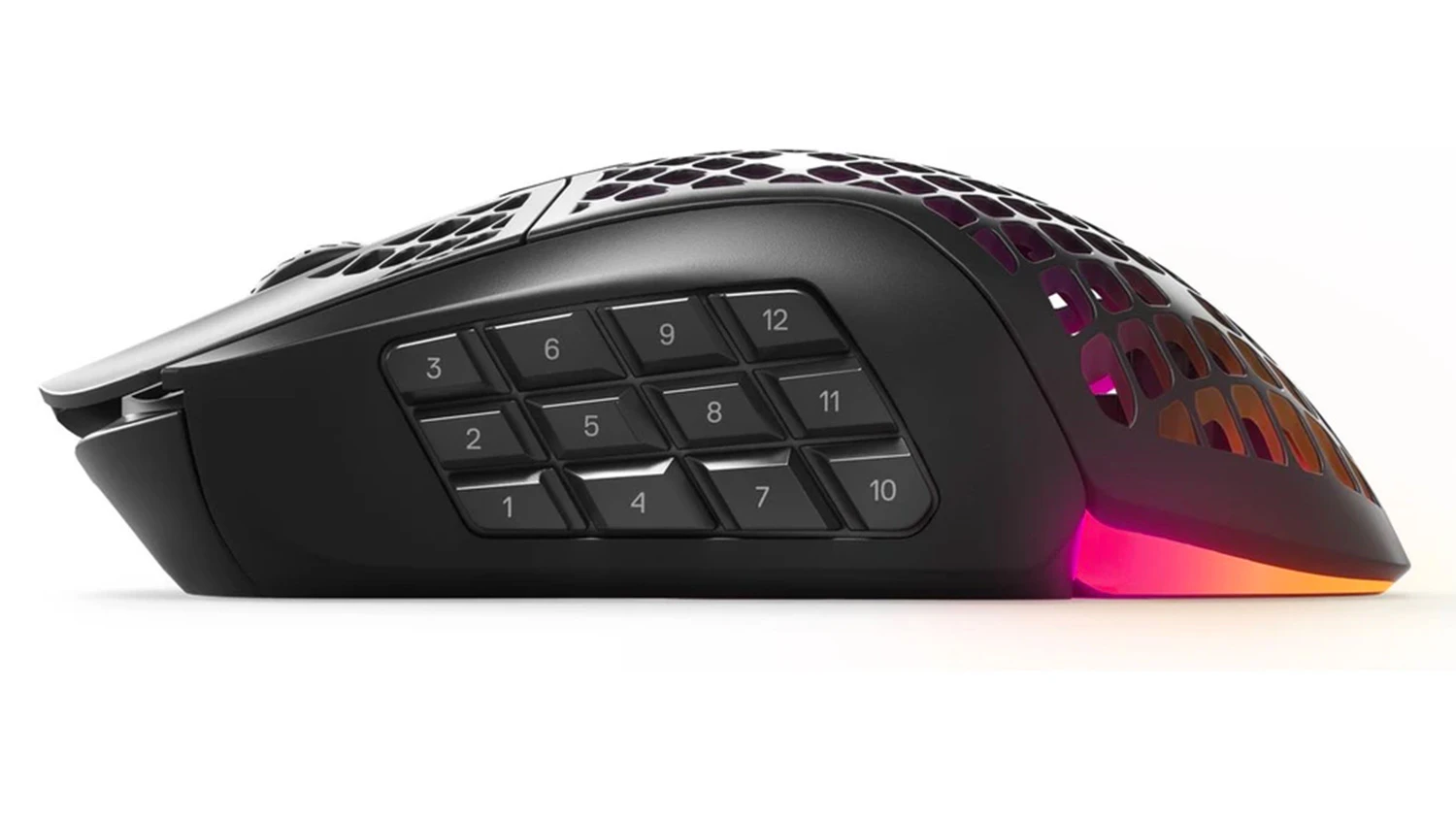 Bezdrôtová herná myš SteelSeries – pohľad zboku