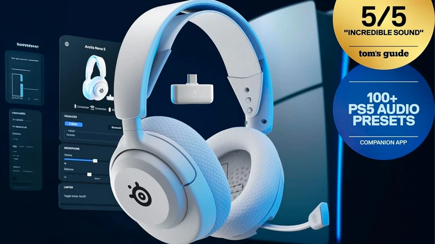 Slúchadlá cez hlavu SteelSeries – infografika o nastavení slúchadiel