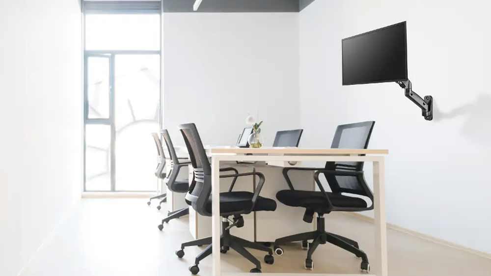 Nástěnný single držák na zeď Stell S0S 1811 v kanceláři_02