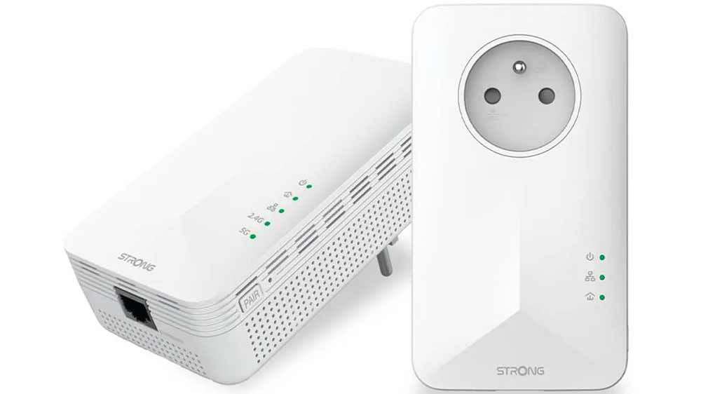 Sada síťových adaptérů STRONG POWERLINE 1000 Duo Wi-Fi FR V2_01