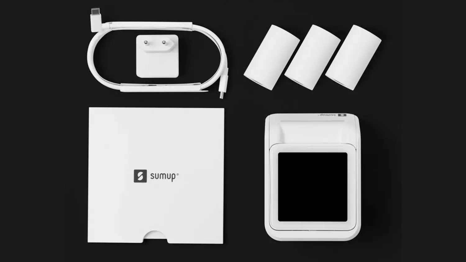 Platební terminál s tiskárnou SumUp SOLO Printer s příslušenstvím