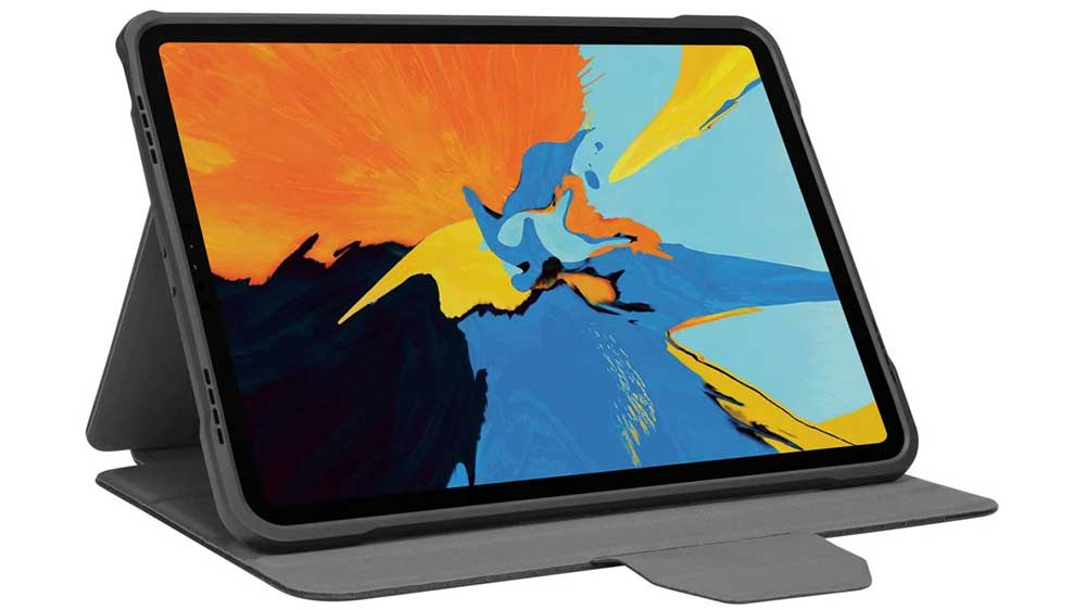 Tablet iPad v pouzdru Targus 10,9-11 Click-in Case black v režimu notebooku_02