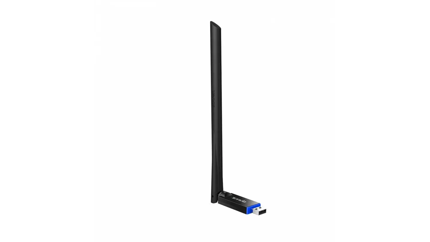 Bezdr&ocirc;tov&yacute; USB adapt&eacute;r Tenda U10 AC650 pripojen&yacute; k poč&iacute;taču s vizualiz&aacute;ciou stabiln&eacute;ho pripojenia viacer&yacute;ch zariaden&iacute; s&uacute;časne