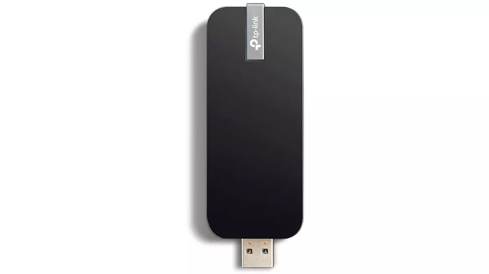 USB Wi-Fi adaptér TP-Link Archer T4U AC1300 demonštrujúci jednoduché zabezpečenie pomocou WPS tlačidla a šifrovania WPA2