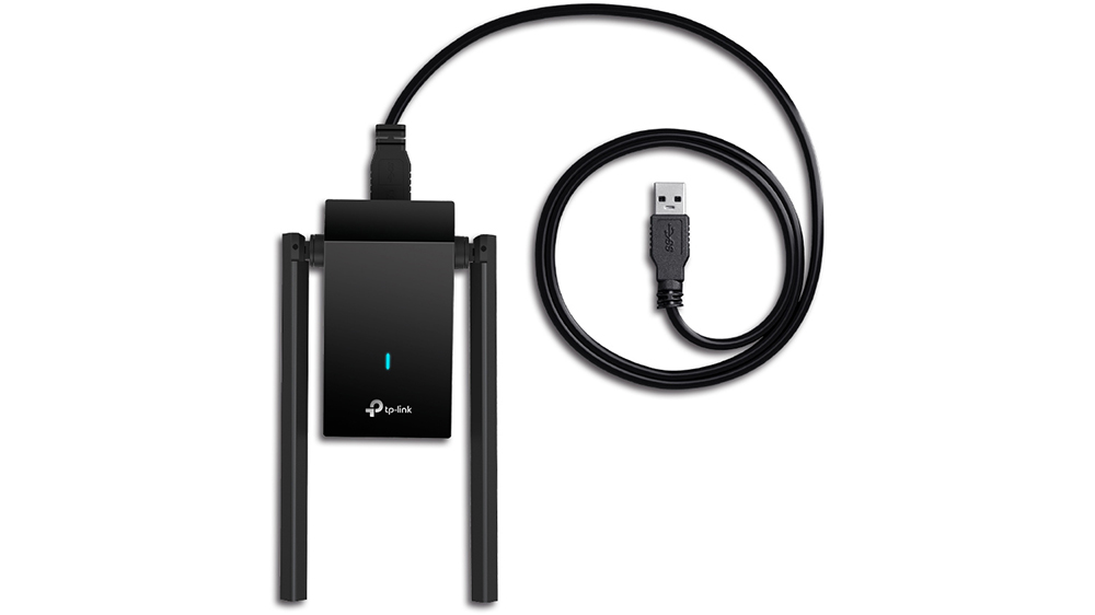 USB Wi-Fi adaptér TP-Link Archer TX20U Plus AX1800 s prodlužovacím kabelem umožňující optimální umístění