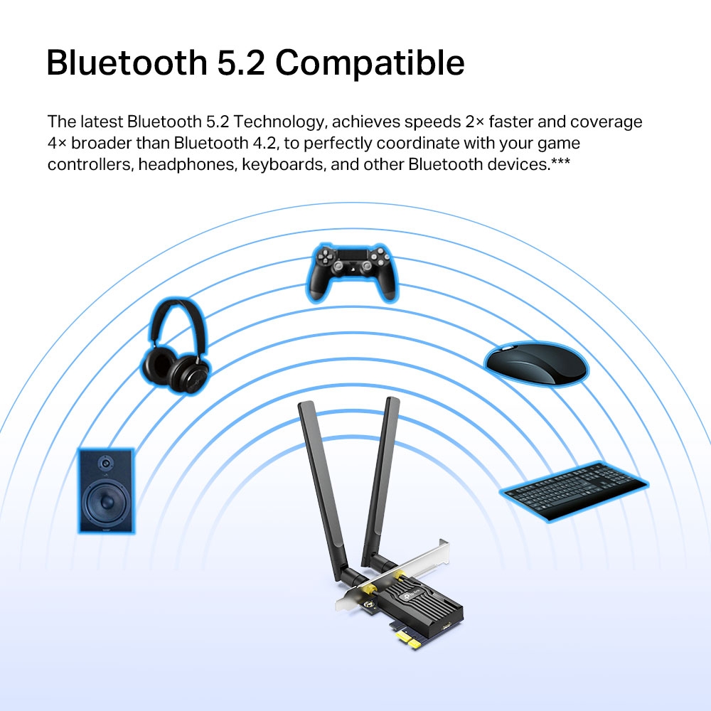 Wi-Fi karta TP-Link Archer TX55E AX3000 zn&aacute;zorňuj&iacute;c&iacute; pokročil&eacute; zabezpečen&iacute; a snadnou instalaci do PCIe slotu