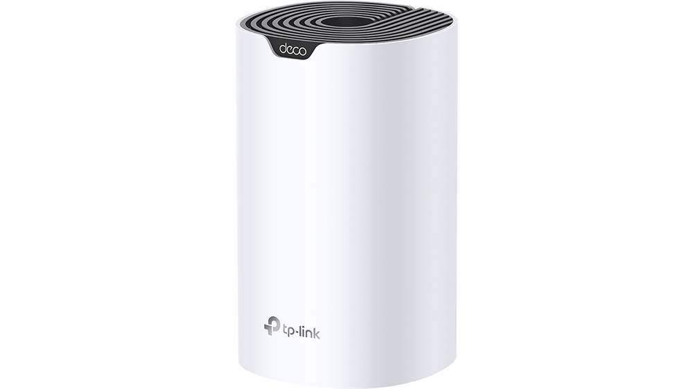 Mesh Wi-Fi systém TP-Link Deco S7 (1-pack) AC1900 na bílém pozadí zobrazující kompaktní design routeru
