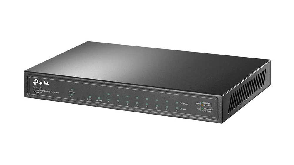 Switch TP-Link TL-SG1210P 10portový Gigabit Desktop s 8portovým PoE+ demonštrujúci bezpečnostné funkcie a izoláciu portov