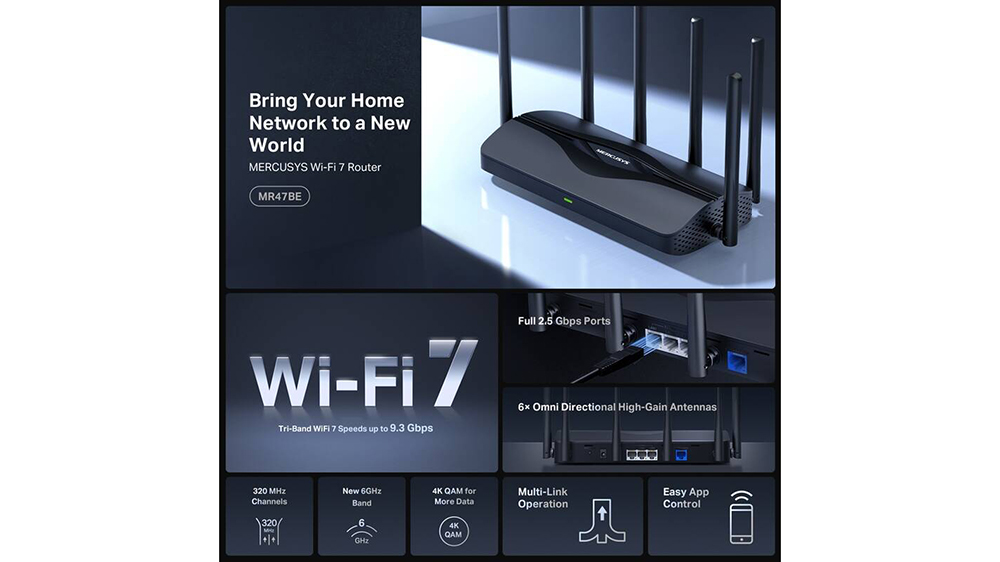 Wi-Fi 7 Router MERCUSYS MR47BE Router pro náročné uživatele _02