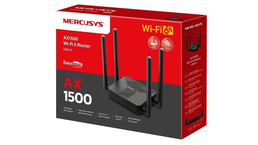 Wi-Fi 6 Router MERCUSYS MR62X AX1500 Router domů nebo do kanceláře_03