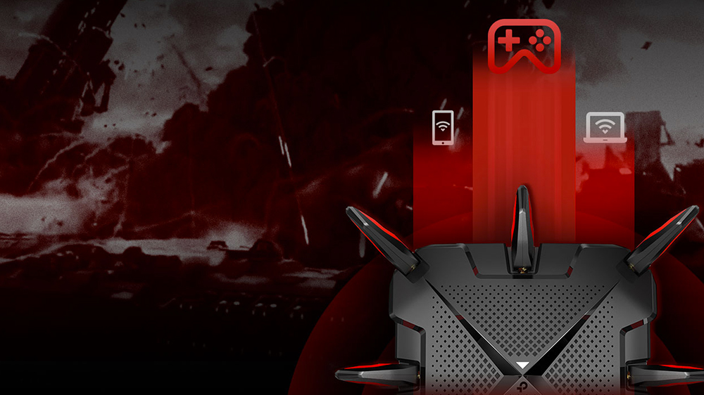 Třípásmový herní Wi-Fi 6 router TP-Link Archer GX90 AX6600