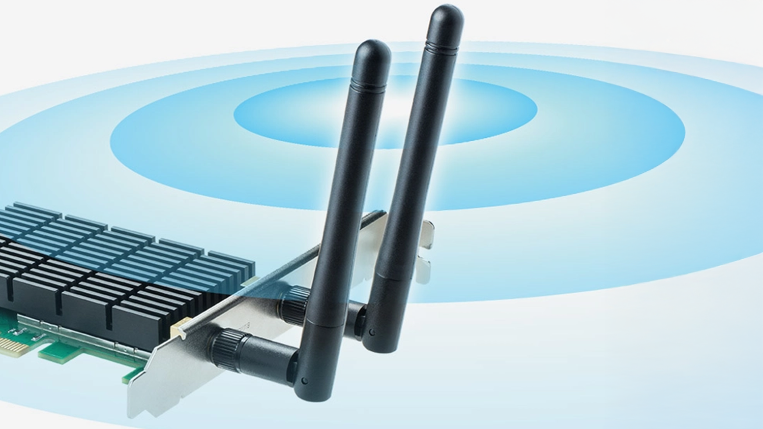 PCIe adapt&eacute;r TP-Link Archer T4E AC1200 s vizualizac&iacute; sign&aacute;lu