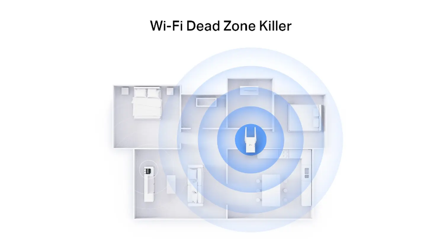 Nákres rozsahu pokrytí Wi-Fi sítě