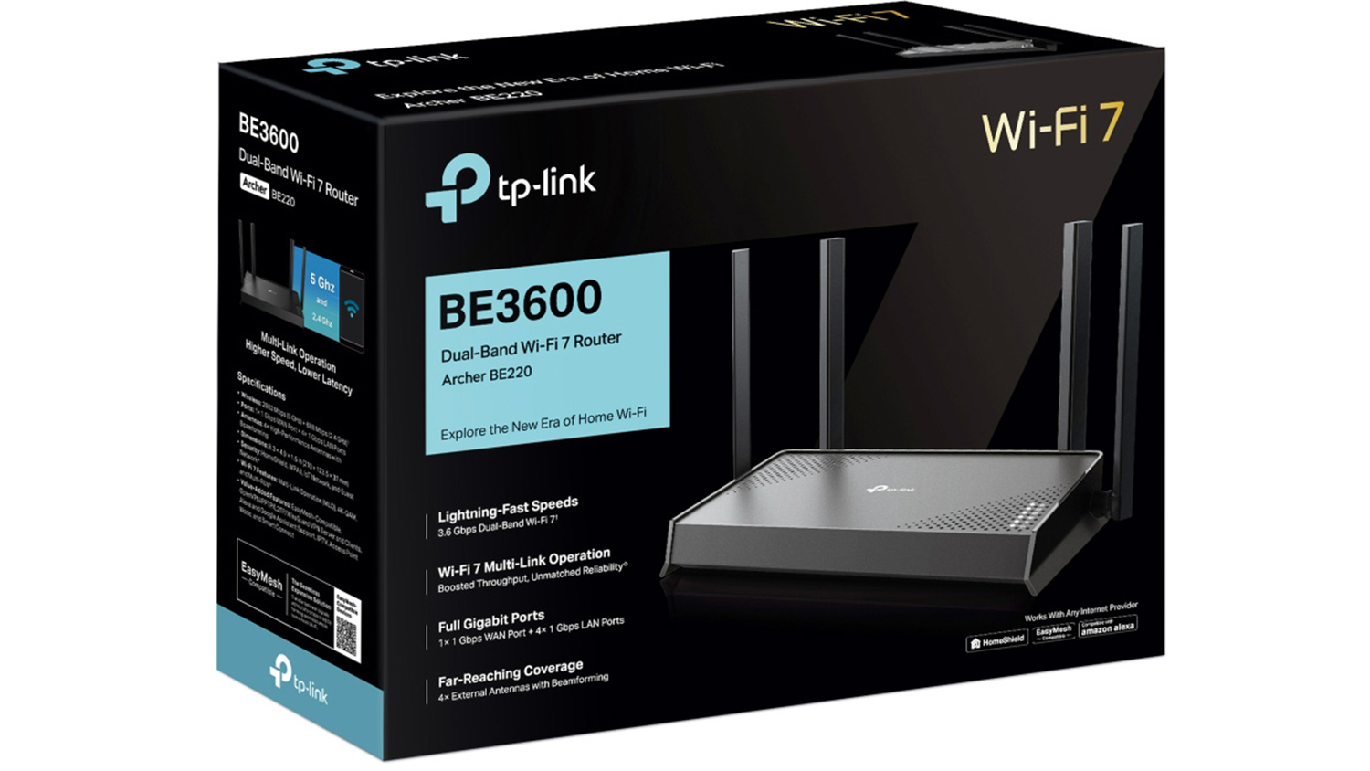 Krabice od Tp-Link Archer BE220