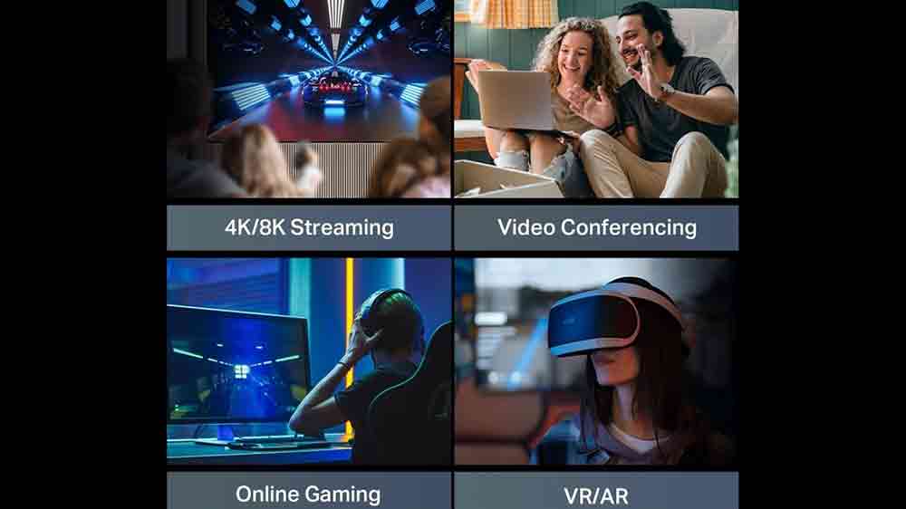 Hlavní využití a rychlosti routeru TP-Link Archer BE400_04