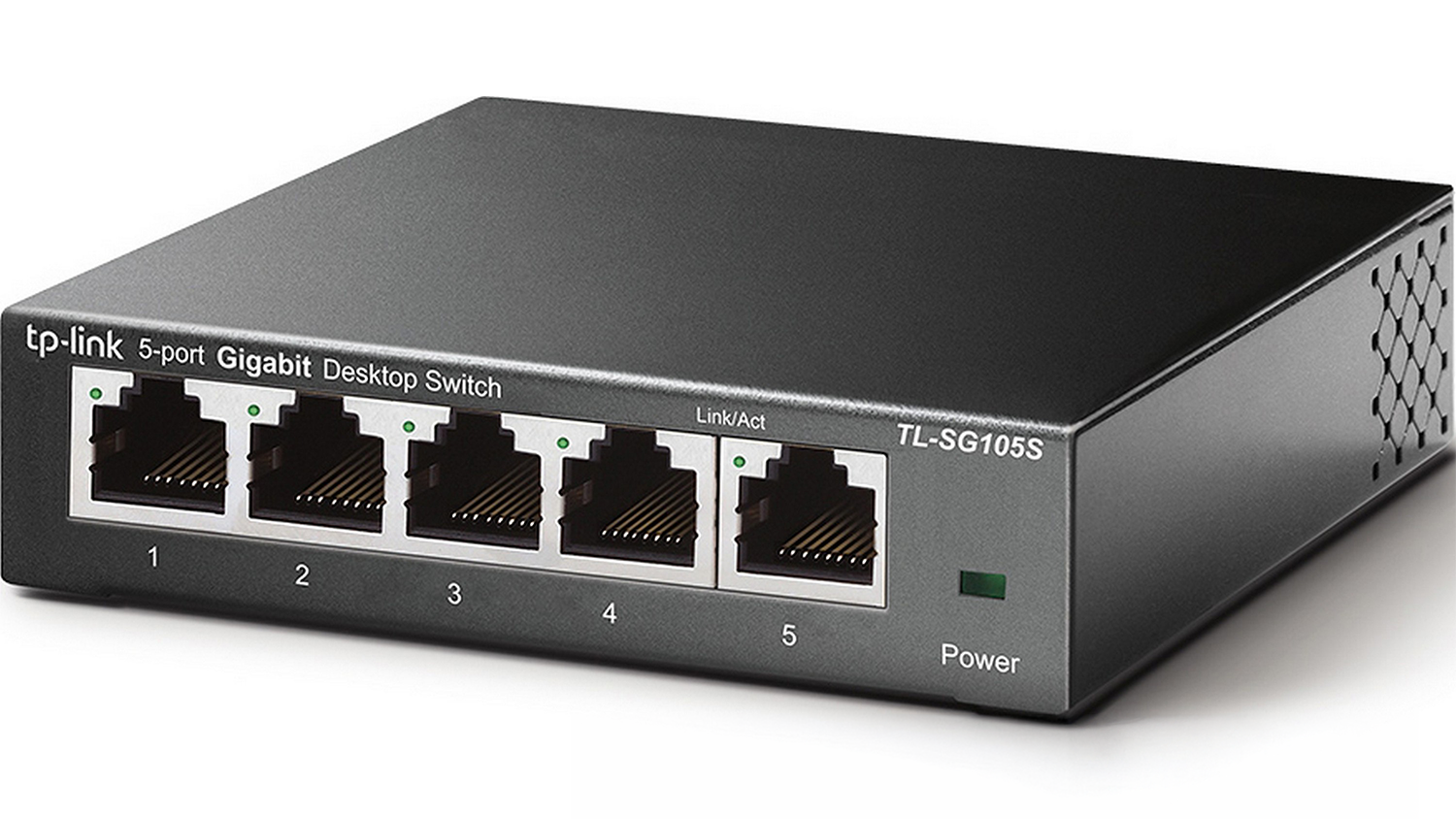 Switch TP-Link TL-SG105S Black boční pohled