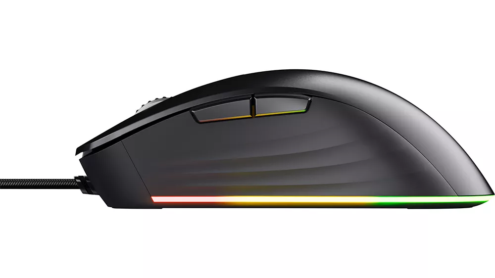 Herná myš Trust GXT 924 YBAR+ s programovateľnými tlačidlami a nastaviteľným RGB podsvietením